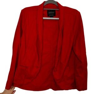 Sanctuary Vibrant Red Linen Jacket L Large